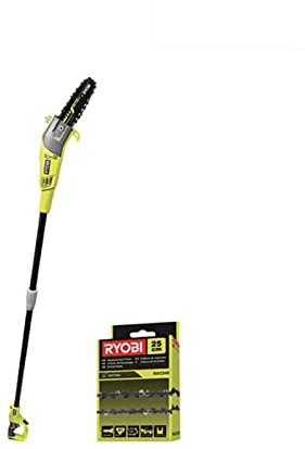 Pack RYOBI élagueur électrique sur perche RPP755E - chaîne 25cm pour élagueur électrique sur perche RAC240
