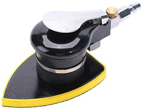 Ponceuse à air Triangle portable 1 pièces 12000 tr/min ponceuse pneumatique à haute vitesse de rotation ponceuse pneumatique pour meulage ponçage polissage(90 * 130 mm)