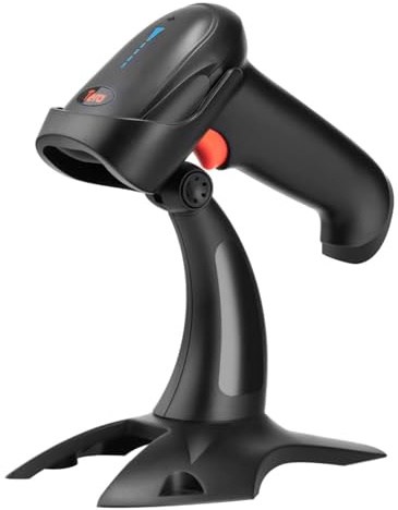 Tera Pro, Scanner di codici a barre wireless Bluetooth con lettore QR e supporto, 2200 mAh, scansione veloce e precisa, HW0002