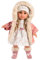 Llorens 1053541 Puppe Elena mit blonden Haaren und blauen Augen, Fashion Doll mit weichem Körper, inkl. trendigem Outfit mit Kapuzenmantel, 35cm