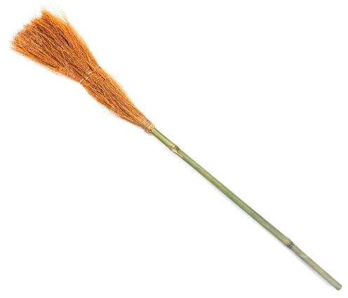 Acan Tradineur - Escoba de Bruja de 1 m - para jóvenes y Adultos - complementos para Carnaval, Halloween y Celebraciones - Modelo Aleatorio