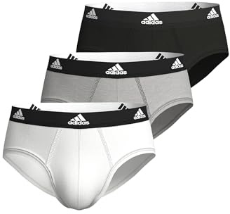 Adidas Herren-Unterwäsche (3er-Pack), Bequeme Slips (Größen S - 3XL), Mehrfarbig, L