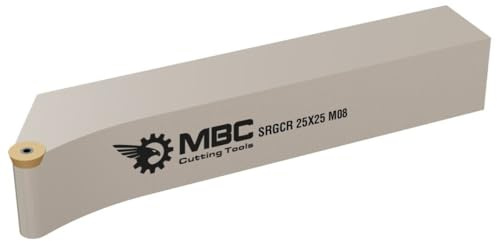CNC Drehhalter SRGCR/SRGCL 30° für RCMT Wendeplatten, Drehmeißel, Ø20-32 mm für Rechts/Links, Hochleistungs-Drehhalter, Präzisionsdrehhalter (SRGCR 25X25 M12)