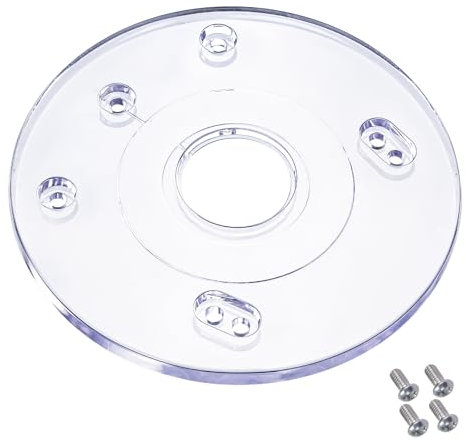 PR110 Palm Router Subbase, Router Base Plate with Screws for BOSCH RA Threaded Templet Guides, Router Guard Base Plate for Bosch GKF125CE, PR001, PR101, PR10E, PR20EVS, RA1051