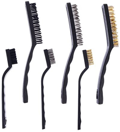 Anneome Lot De 6 Brosses Métalliques En Acier Inoxydable Pour Le Nettoyage De La Voiture La Rouille