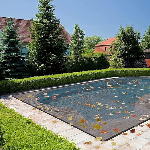Filet À Feuilles Pour Piscine, Filet À Feuilles Rectangulaire Pour Piscines Creusées, Couverture D'écran De Piscine À Mailles Fines, Avec Œillets Et Corde, Couverture De Filet À Feuilles Pour Piscine(