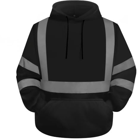 Graunton Hi Vis Hoodie for Men - High Visibility Safety Sweatshirt