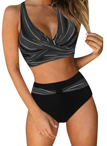 Badeanzug Damen sexy Bikini Oberteil Shape Tummy Control Shapewear Swimsuit für mollige Frauen bademode Bikinis schnorchel Shirt Schwimmanzug