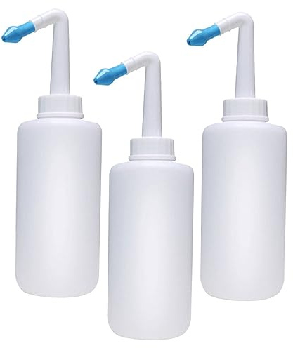 VERDANVERSE 3 Pièces Irrigation Nasale Flacon de Lavage Nasal Multifonction Nettoyeur Nasal Pratique