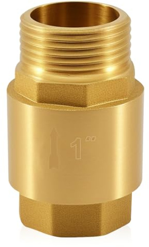 Rückschlagventil Messing 1 Zoll IG nach AG Rückschlagventil 1 Rückschlagventil für Wasserleitung Warmwasserbereiter Rostfrei Wasserdicht