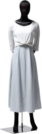 XSDAJSD Bewegliche, biegbare Schaufensterpuppe, Flexibler Ganzkörper-Torso zur Kleiderpräsentation, Dummy-Modell aus weichem Schaumstoff, Kleiderständer für Schaufensterpuppen (schwarz, weiblich)