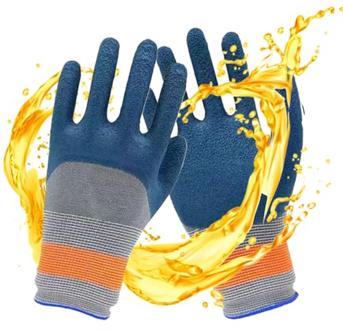 Gartenhandschuhe Damen – Dornenfest, Wasserdicht | Stichfeste Gummibeschichtung für Rosenschnitt, Jäten und Graben, Reißfeste Unkraut-Handschuhe für Floristinnen, Mütter und Hobbygärtnerinnen