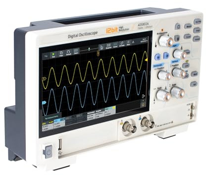 Fafeicy Oscilloscope Numérique 70 MHz 12 Bits avec Analyseur de Spectre FFT, Multimètre D'oscilloscope Haute Résolution Portable pour les Laboratoires et les Ingénieurs (Plug EU (100-240V))