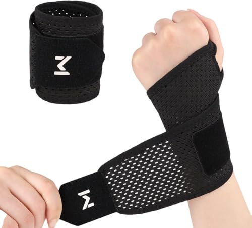 BOGCLEE Fitness Wrist Supports, Breathable Wrist Brace for Wrist Sprains, Tendonitis, or Sports, For Left or Right Hand