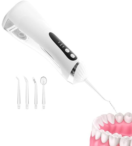 Irrigador – Irrigador bucal recargable de 200 ml | Limpiador de agua con 3 modos – Para aparatos ortopédicos después de comer, casa, viaje, baño, ducha, lugar de trabajo