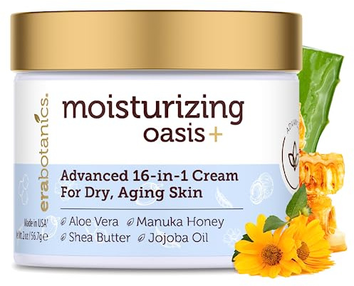 Era Organics Advanced Face Moisturizer for Dry Skin - Nourishing 16-in-1 Night Cream - Extra Hydrating for Women and Men