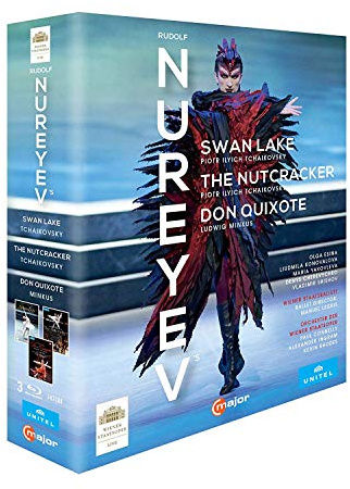 Rudolf Noureev : Le Lac des Cygnes - Casse-Noisette - Don Quichotte. Ballet de Vienne, Ingram, Connelly, Rhodes. [Blu-ray] [Import italien]
