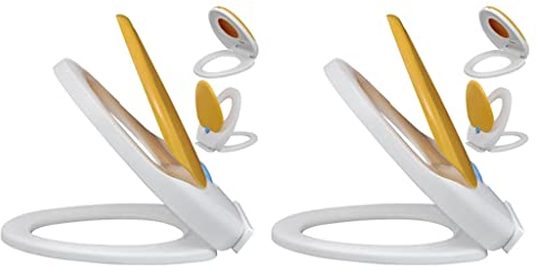 vidaXL 2x Toilettensitz mit Absenkautomatik Toilettendeckel WC Sitz Klodeckel