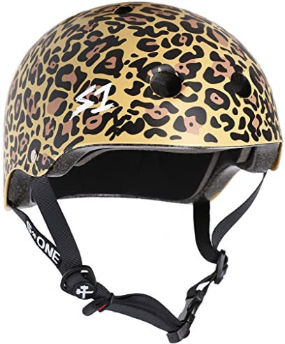 S1 Lifer Helmet for Skateboarding, BMX, and Roller Skating - EPS Fusion Foam, CPSC & ASTM Certified - Tan Leopard Matte Large (55.8 cm)