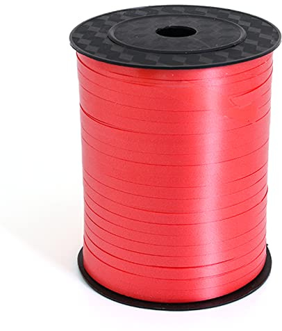 CC wonderland zone Rot Geschenkband Spule (457m x 5mm),Ringelband für Bastelprojekte und Geschenke