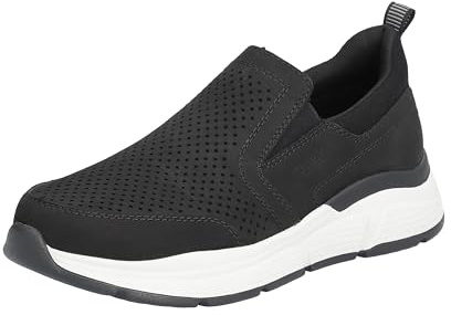 Rieker B5062 herrtofflor, svart, 40 EU bred, svart, 40 EU Weit