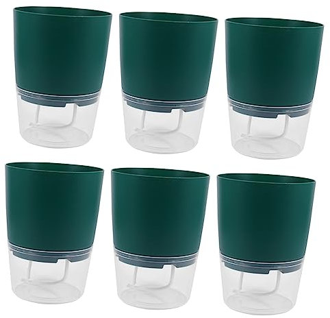 BESPORTBLE 6St transparenter Wasserspeicher-Blumentopf blumenbehälter klare Vase einmachgläser Töpfe für Pflanzen selbstbewässernde Blumentöpfe Pflanzenbehälter Veilchen Container die Faulen