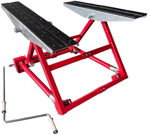 KATSU Tools 1500kg Portable Pivot Car Lift Tilting Adjustable Car Lifter Jack, Lifting Height 150 to 585mm, 3 Adjustable Width Settings (775mm/1130mm/1530mm) 161142