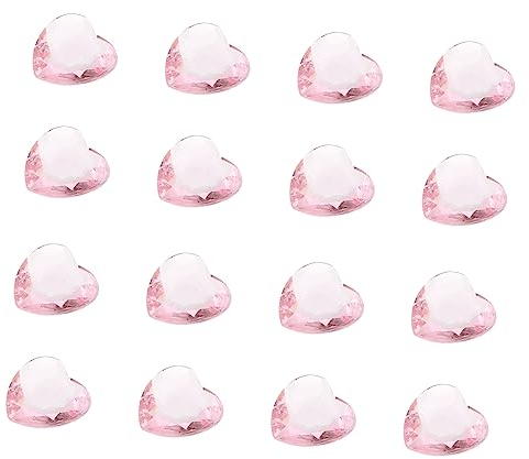 Anneome 500stücke Diy Herzperlen Transparente Acryl Schmuckanhänger Für Armbänder Und Bastelarbeiten Kreative Projekte Und Dekoration