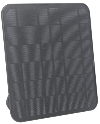 Solar Panel for Rings Camera, 12W Rings Small Solar Panel for Rings Stick Up Cam, IP65 Waterproof, Camera Solar Panel Charger for Rings Spot Light Cam, Adjustable Wall Mounted
