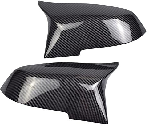 WEINUANXIN Rückspiegel Spiegelkappen Für B&MW F20 F21 F22 F23 F30 F31 F32 F36 X1 E84 F87 2 Stücke Auto Auto Rückansicht Seitenspiegel Abdeckung Trim(Carbon Fiber Pattern)