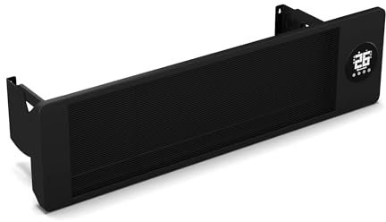 Blumfeldt Pannelli Radianti Infrarossi 2500W - Montaggio a Parete/Soffitto, IP44, 2 Livelli di Riscaldamento, Controllo Smart via App, Termostato Wireless, Display a LED Touch, per Balcone & Patio