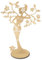 BEPSYOM Organizador Joyas, Árbol de Madera para Joyas, Jewelry Organizer, Organizador Pendientes, Collares, Expositor de Joyas, Regalo para Mujeres, Joyero