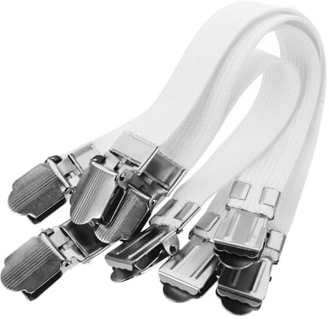 Alipis 16pcs Ironing Board Cover Clips Adjustable Elastic Iron Board Cover Fasteners Reusable Sturdy Clamps for Secure Fit
