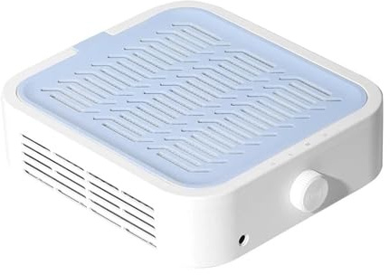 Aspirador de polvo uñas profesional sin escobillas, 120 W, inalámbrico, con potente ventilador extractor succión