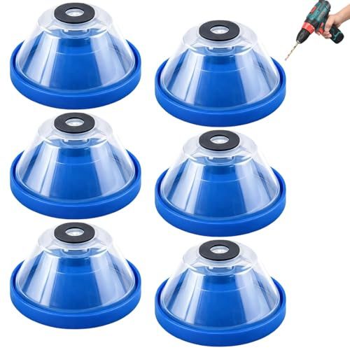 6 Pcs Drill Dust Collector, Dust Catcher for Drill, Drill Dust Catcher Drill Accessories Suitable for Architectural Professionals, DIY Enthusiasts, Home Decoration Enthusiasts
