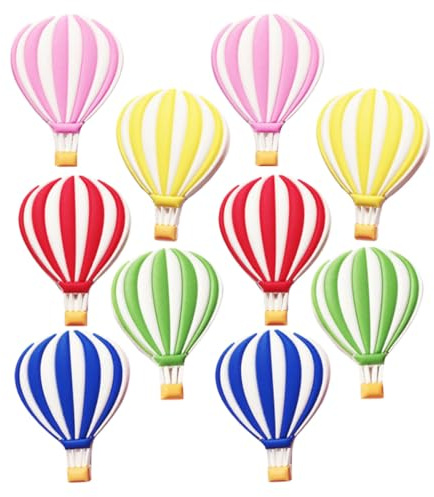 LABRIMP 10 Pezzi Magneti Calamite a Forma di Mongolfiera in Resina Sintetica per Armadietti e Lavagne Magnetiche Strumento Educativo per Ragazzo Ragazza Decorazione per Aula e Casa