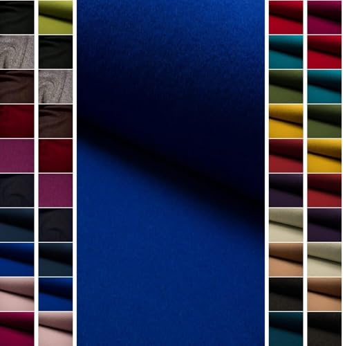 StoffBook royalblau Walkloden Stoff 620g 100% Schurwolle Wollwalk, Winterstoff für Jacken, Mäntel & Nähen, gekochte Wolle, Lodenstoff, warm, strapazierfähig, d545
