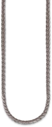 THOMAS SABO Charm-Kette grau 925 Sterlingsilber, Leder
