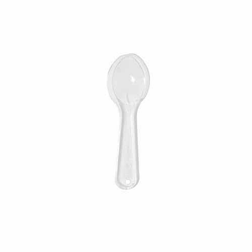 3000-Count 3 Inch Mini Plastic Tasting Spoons | Disposable Small Taster Spoons for Food, Ice Cream, or Spices | Frozen Dessert Supplies