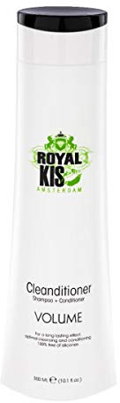 Royal KIS Volume Cleanditioner - 2 in 1: Shampoo & Conditioner - 300 ml - feines und lebloses Haar - mit Keratin und Koffein - ohne Silikone