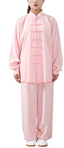 FUYUFU Algodón y Lino Tai Chi Ropa Uniforme Kung Fu Unisex Ropa de Artes Marciales (Un Juego)