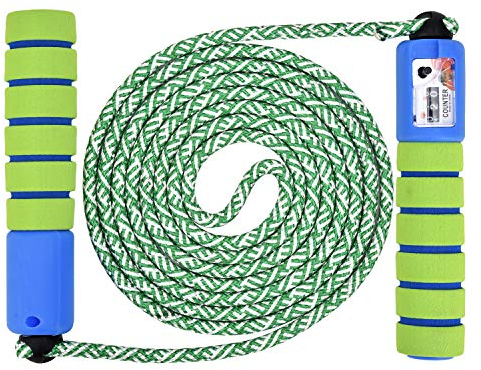 Linkbro Springseil Speed Rope Mit Zähler Und Komfortablen Anti-Rutsch Griffen, Leicht, Springseile Für Workout, Crossfit, Boxen, Training Und Fitness