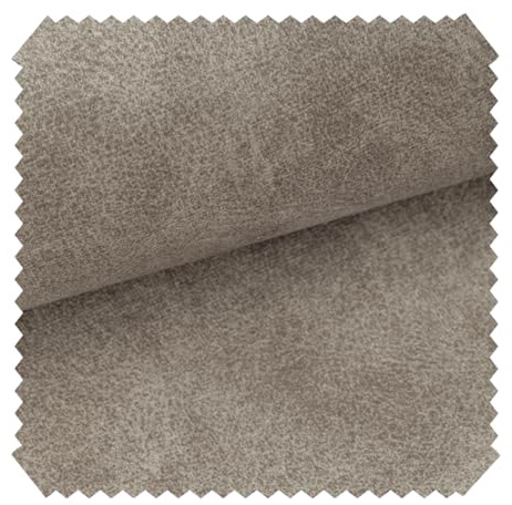 novely® COUEN Ultraweicher Antik Möbelstoff - Vintage Velours Polsterstoff - Pflegeleichte Meterware 1lfm | Farbe: 03 Dunkelbeige