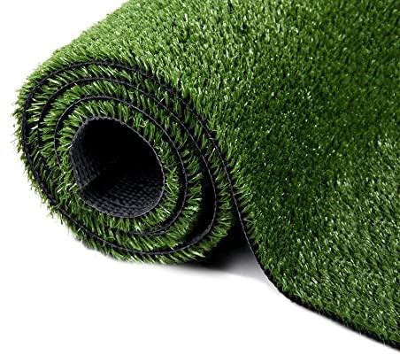 WarmShe Synthetic Artificial Grass Turf 0.4 Customized Sizes, Drainage Holes Pet Faux Grass Astroturf Rug Carpet 4FTX6FT Indoor Outdoor Rug Area Garden Decor