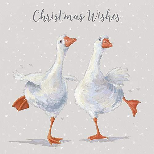 Wrendale Designs Weihnachtskarten mit Aufschrift Dancing On Ice