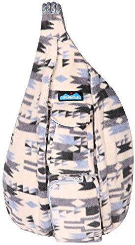 KAVU Polar Rope Sling Crossbody Fleece Polyester Bag - Winter Arcade