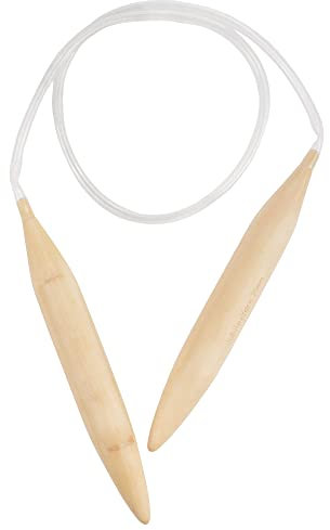 BambooMN JubileeYarn Jumbo Large Bamboo Circular Knitting Needles - US 36 (20mm) - 30