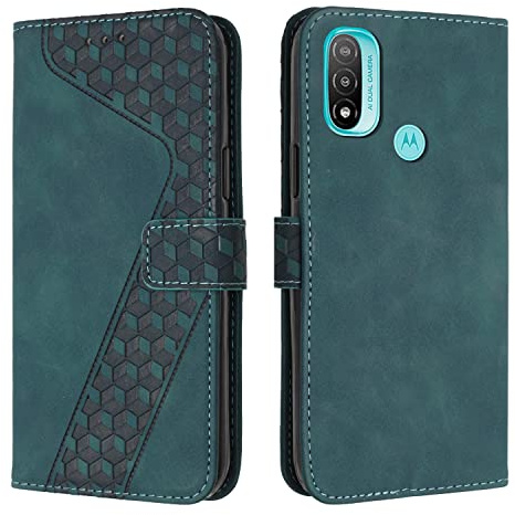 OKZone Funda para Motorola Moto E20/E30/E40, PU Cuero Flip Carcasa Fundas Móvil de Tapa Libro Caso Piel PU para Motorola Moto E20/E30/E40, Billetera Case Telefono Cubrir Móvil Phone Cover (Verde)