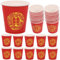 NOLITOY Disposable Paper Cups, 100pcs Red Paper Cups Tableware Traditional Wedding Party Supplies For Chinese Wedding Party Holiday Wedding Birthday Supply Decorations(1.97inch)