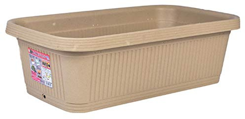 Maceta Interior Flower Pot exterior plantones de hortalizas de plástico rectangular grande Establecimiento de la flor plato de vegetales caja Balcón vegetal Pot Tiesto Establecimiento del crisol de Ma